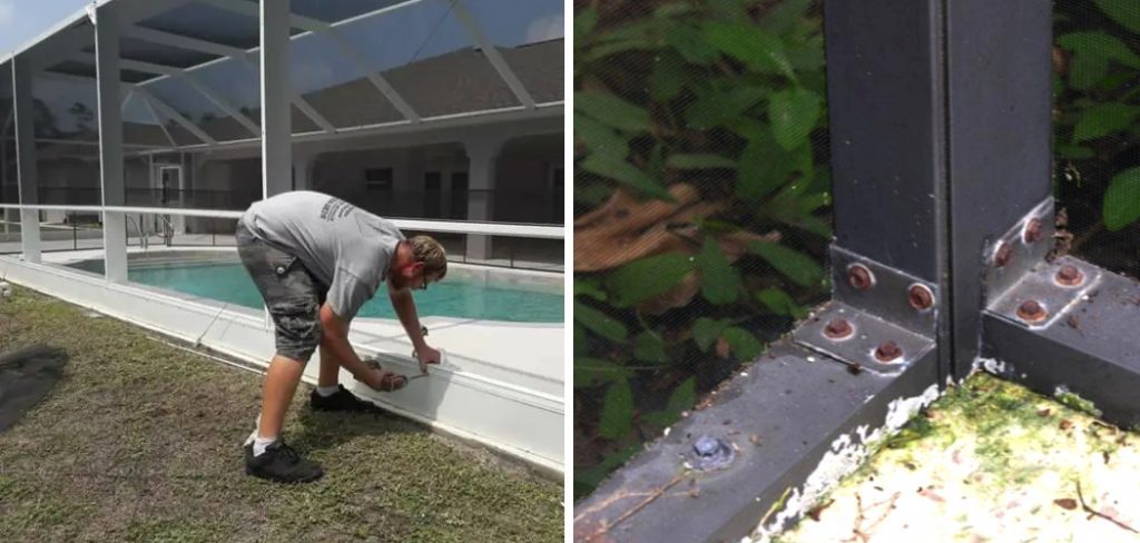 How to Replace Screws in Pool Enclosure